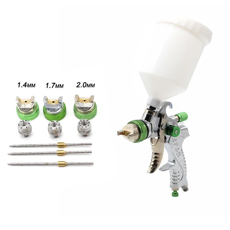 

1.4/1.7/2.0mm Nozzle Mini Air Paint HVLP Spray Gun Mini Air Paint Spray Guns Airbrush For Painting Car Aerograph Spraying Gun