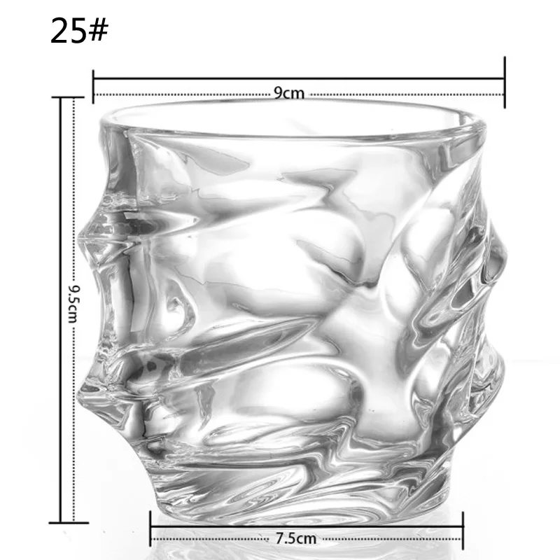 UPORS 350 мл стакан для виски уникальный элегантный стакан для виски es стакан для ликера хрустальный стакан для виски для дома вечерние стекло для свадьбы es подарок - Цвет: A-25
