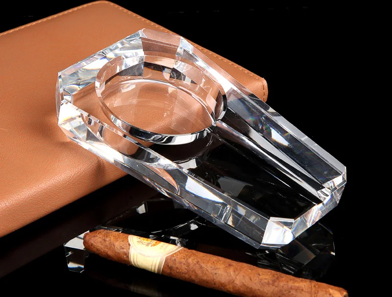 Top Grade K9 Crystal Glass Ashtray,Clear Crystal Cigar Ashtray,Home