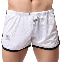 2019 пляжные свободные короткие мужские сексуальные сплошной цвет дышащий Молодежные спортивные шорты быстросохнущие Прямые Шнурки
