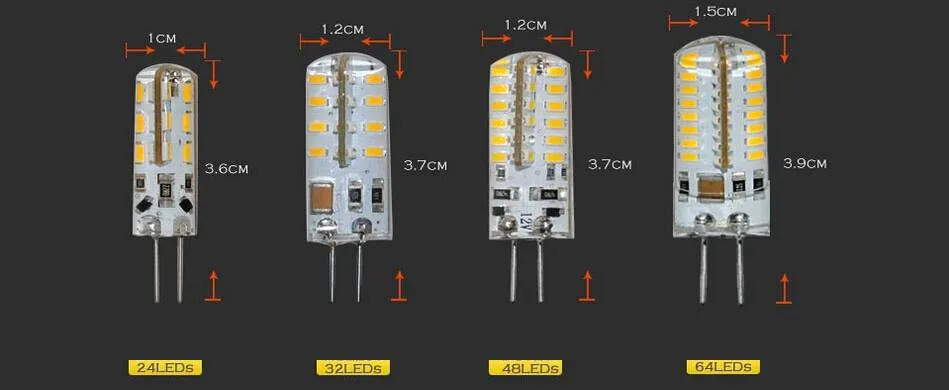 10 шт. G4 G9 Светодиодная лампа AC/DC12V 110-220 В 3014SMD кукурузы замена лампы галогенные свет