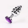 1PC New Metal Anal Plug Multicolor Butt Plugs Toys Sex Toys for Women Stainless Steel Sex Products Spiral Anal Beads ► Photo 2/6