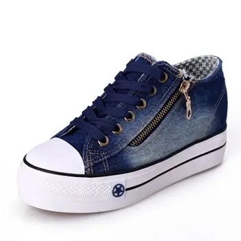 

Fashion Nice New Canvas Shoes Fashion Leisure Women Shoes Female Casual Shoes Jeans Blue 25-61