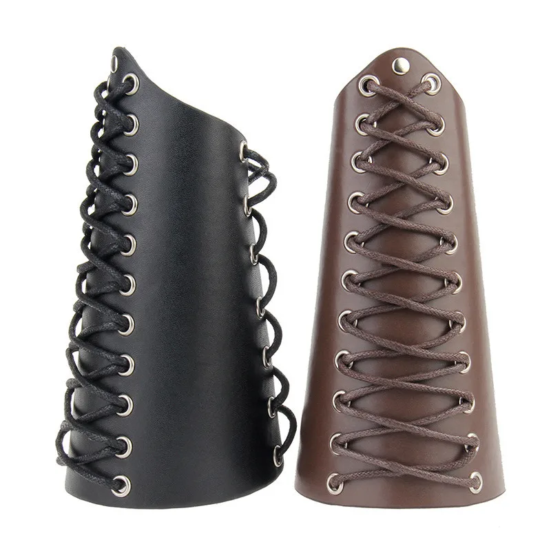 Durable PU Leder Arm Armschiene Armee Ritter Arm Armschiene Verband R/üstung Einstellbare Armband Schutz Arm Armschiene f/ür M/änner Frauen