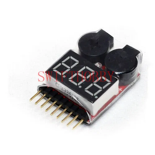 Lipo Alarm батарея низкого напряжения 1S 8S Buzzer индикатор RC Checker