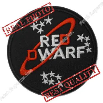 

3" RED DWARF Science Iron On Sew On Patch For Baseball Cap Tshirt TRANSFER MOTIF APPLIQUE Rock Punk Badge Free shipping