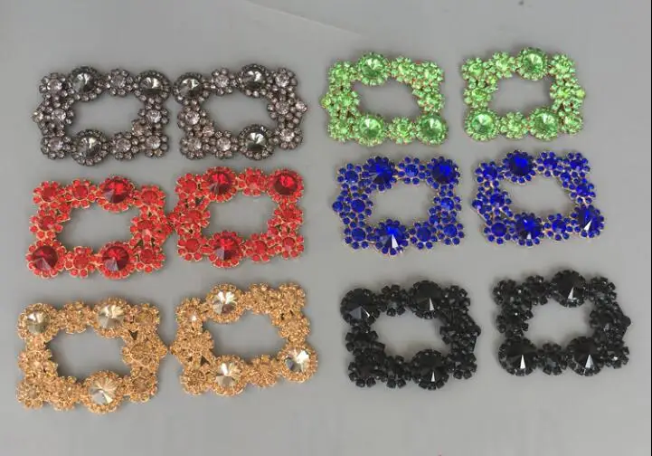 ( 1 pair/lot ) shoes high grade metal diamond shoes flower decoration