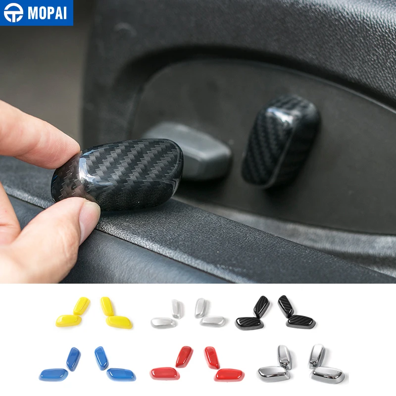 

MOPAI ABS Car Interior Seat Adjustment Button Decoration Cover Stickers for Chevrolet Camaro 2017 Up Car Accessories Styling