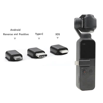 

Mobile Phone Connector Micro USB TYPE-C Android IOS Connector For DJI OSMO Pocket 2 1 Smartphone Adapter Osmo Pocket Accessories