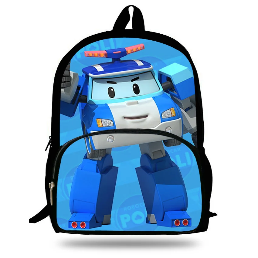 16inch Popular Cute Cartoon Printing Backpack For Children Robot Bag