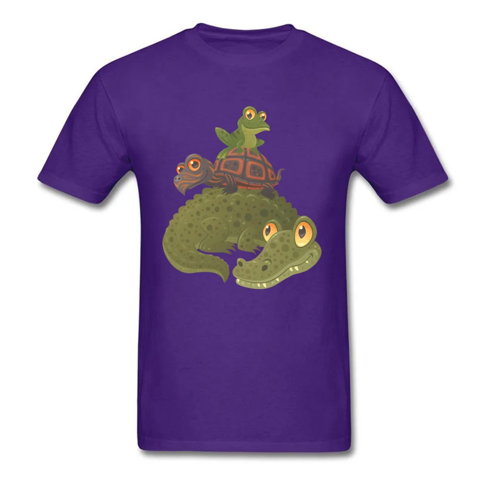 Hip hop Swamp Squad Tops Shirt for Men Rife Summer Fall Round Neck Cotton Fabric Short Sleeve T Shirts Group Tee Shirts Swamp Squad purple