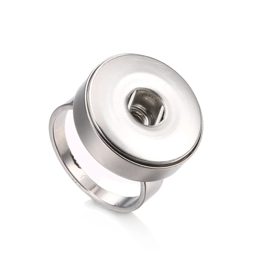 

New 316L Stainless Steel Simple Elegant Snap Rings 4 Size Fit 12MM OEM ODM Snap Buttons DIY Fittings Women Men