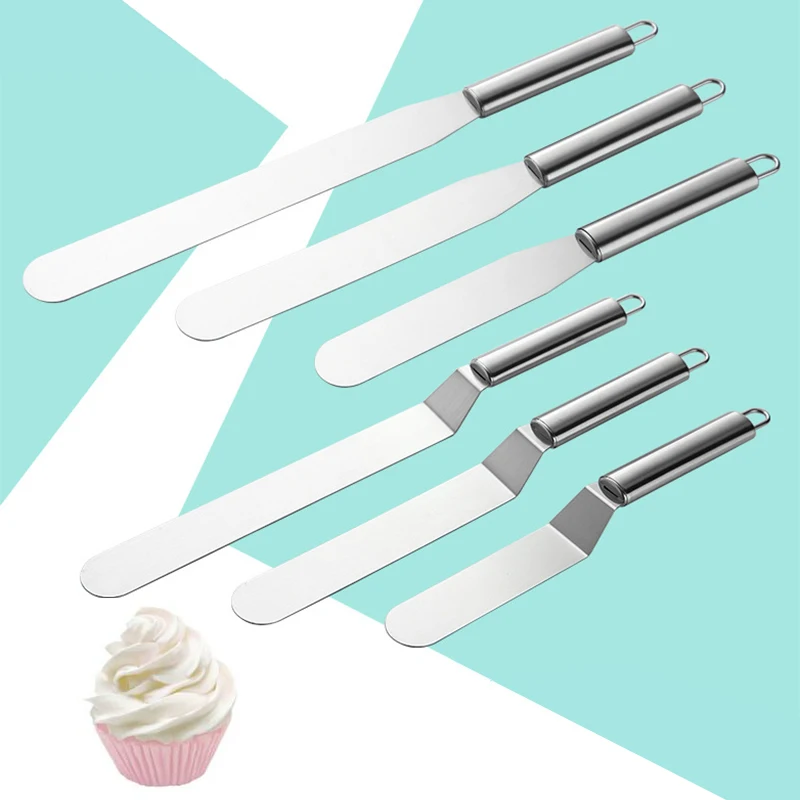 11/13/15 inch Stainless Steel Cake Cream Spatula for Butter Fondant