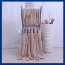 SH011A хороший популярный дешевые серьги цвета шампань серый необычные свадебные Стандартный chiavari шифон стул створки