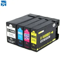 4 PGI-1400XL картриджи для Canon MAXIFY MB2340/MB2040/MB2140/MB2740 с пигментными чернилами PGI1400 PGI 1400XL