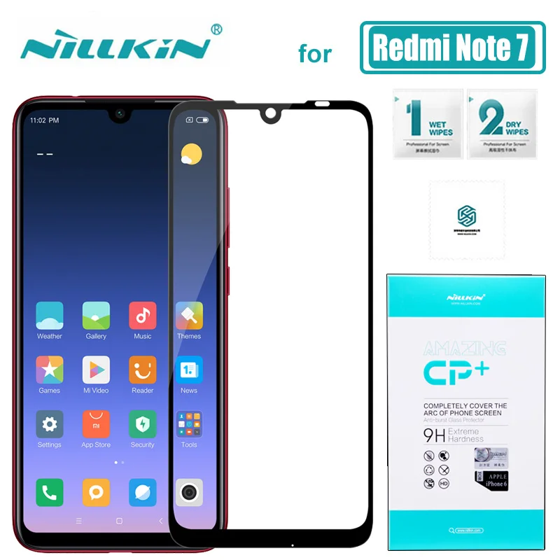 Для Xiaomi Redmi Note 8T 8 7 Pro стекло Nillkin CP+ Полное покрытие закаленное стекло Защита экрана для Xiaomi Redmi 8A 8 7A 7 стекло