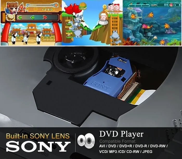 Discount one pair 2X 7"inch car headrest DVD player,with zipper cover, USB/SD,32 bit wireless Game,IR,FM,for car,3 color optional 4