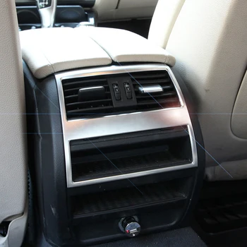 

Chrome plate ABS Rear Armrest Box Air Condition Vent Trim Cover For BMW 5 Series F10 2011-2016