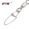 FTK 1 Pack 1/0#- 4/0# 1# 2# Hyper Strong Rolling Swivel With Insurance Snap Fishing Hook Lure Connector Terminal Tackle ► Photo 3/6