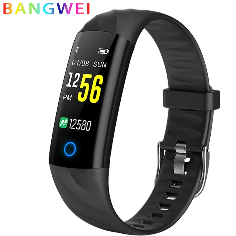 

2018 Men Smart Bracelet Fitness Tracker Blood Pressure Monitoring Heart Rate Monitoring Smart Wristband Smart band PK mi band 3