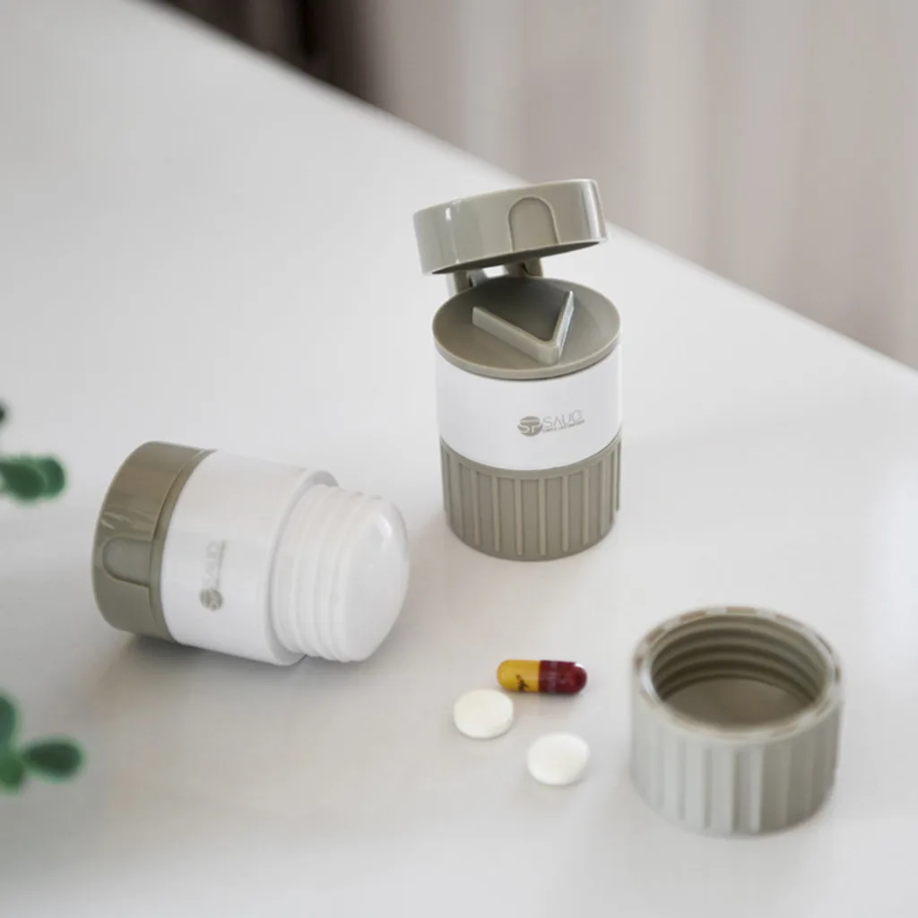 

Lovely Pill Crusher Grinder Splitter Tablet Divider Cutter Storage Box Dropshipping Mar11