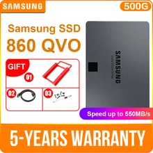 SAMSUNG SSD 860 QVO 1 ТБ 2 ТБ 4 ТБ Внутренний твердотельный накопитель V-NAND SSD SATA3 6 ГБ/сек. 2," SSD для ноутбука, настольного компьютера, ПК