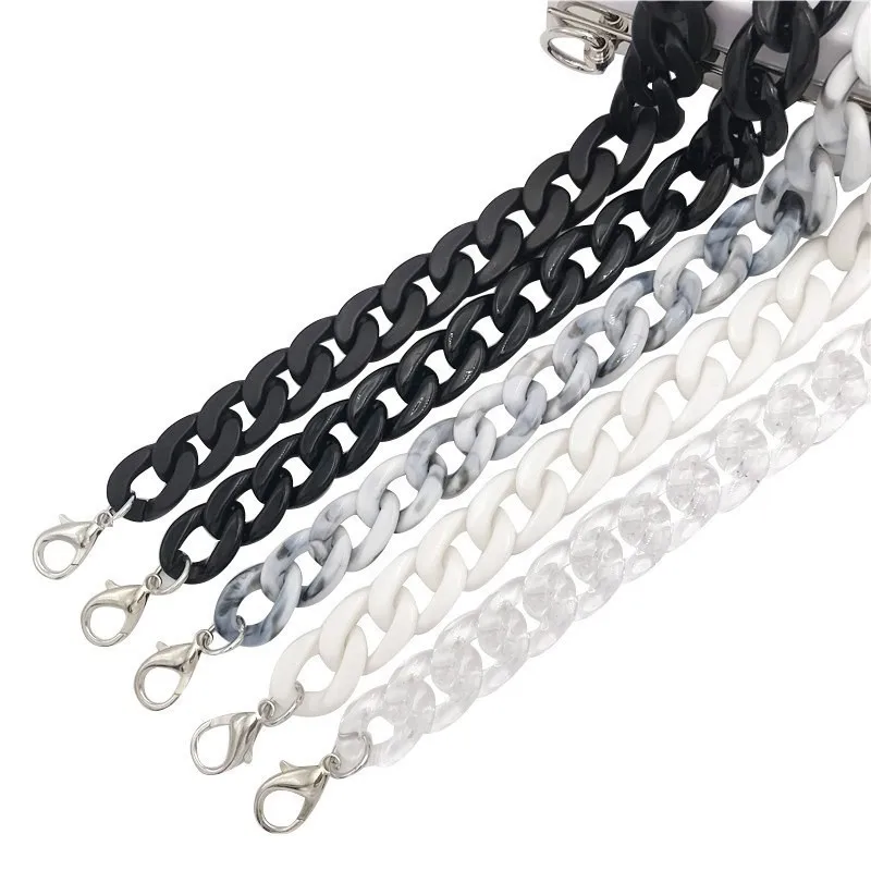 Removable Grip Replacement Bags Band Acryl Shoulder Strap Diy Resin Handbag Strap Women's Bag Accessories