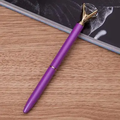 Новые Шариковая ручка качества офисные и школьные принадлежности милые школьные принадлежности канцтовары, шариковая ручка набор офисные аксессуары - Цвет: Purple