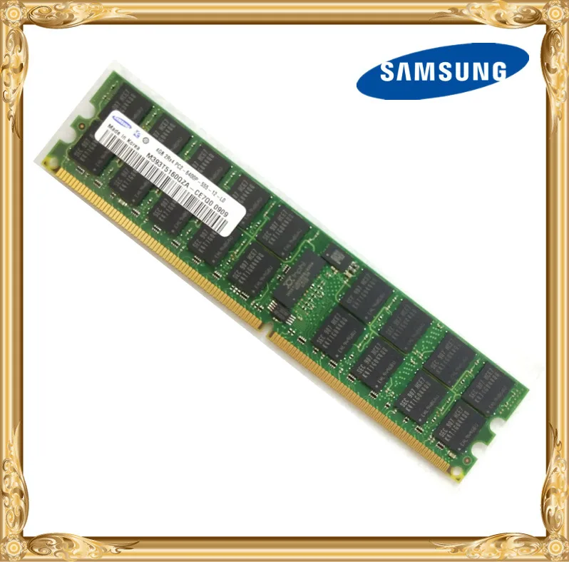 Серверная память Samsung 4 ГБ DDR2 2Rx4 REG ECC ОЗУ 800 МГц PC2-6400P 667 4G | Компьютеры и офис