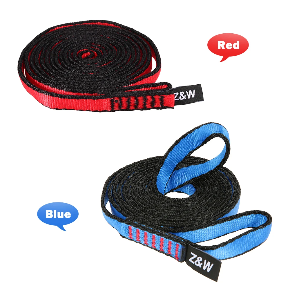 

23KN 150cm/4.9ft Climbing Runner Sling Nylon Rock Climbing Loop Flat Strap Belt for Climbing Rappelling Yoga Hammock