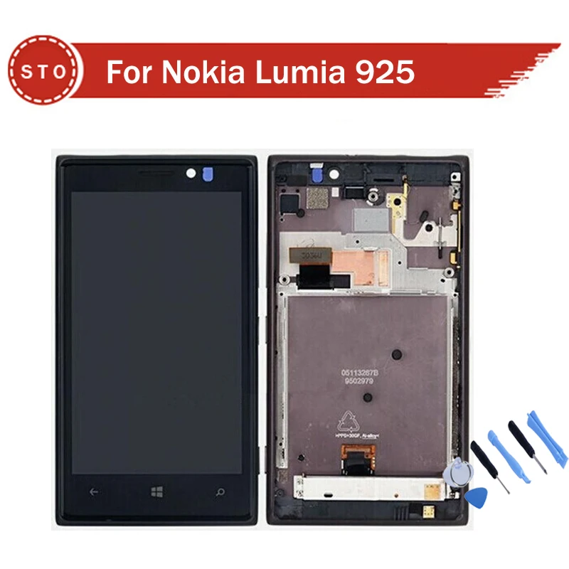 

For Nokia Lumia 925 LCD Screen and Touch Screen Digitizer Assembly with frame +Tools Free Shipping