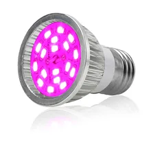 E27 E14 GU10 4 W садово-растущий свет 18-LEDPlant лампа для выращивания гидропоники овощей цветок, полный спектр, лампа для выращивания растений