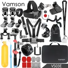 Vamson for Gopro Hero 6 5 Accessories Set Large Collection Box Monopod for Gopro hero 5