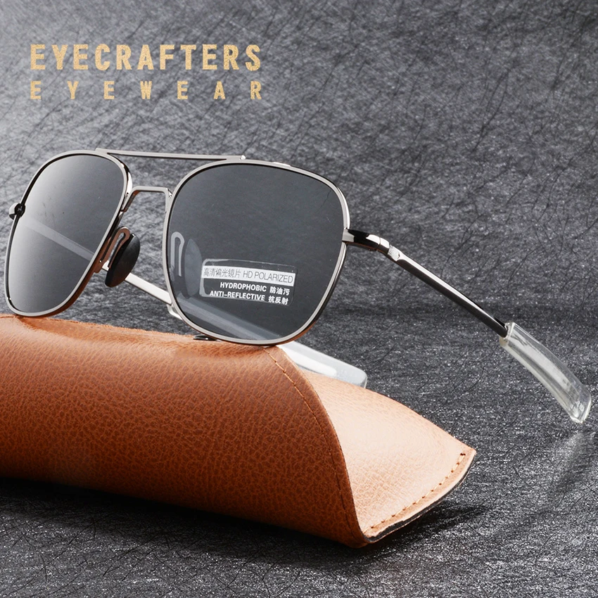 Nero di modo Americano Esercito MILITARE Occhiali Da Sole Polarizzati  Pilota Occhiali Da Sole del Mens di Marca American Optical Occhiali Da Sole  Polarizzati Óculos De Sol|Men's Sunglasses| - AliExpress
