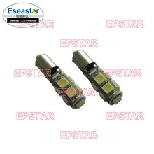 20 шт./партия eseastar 9 СИД smd5050, ba9s со светодиодной подсветкой, t4w canbus led номерные знаки, ba9s светодиодный Габаритные фонари автомобильные AC/dc 12-14 V