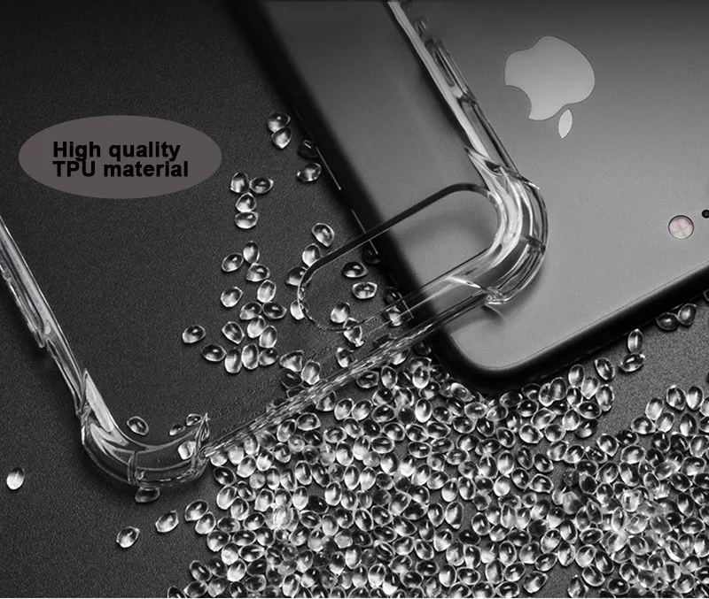 TOMKAS Half-wrapped Case For iPhone 6 Case Transparent With Design Plain Anti-knock Cases For iPhone 6 6S Plus Cases             (4)