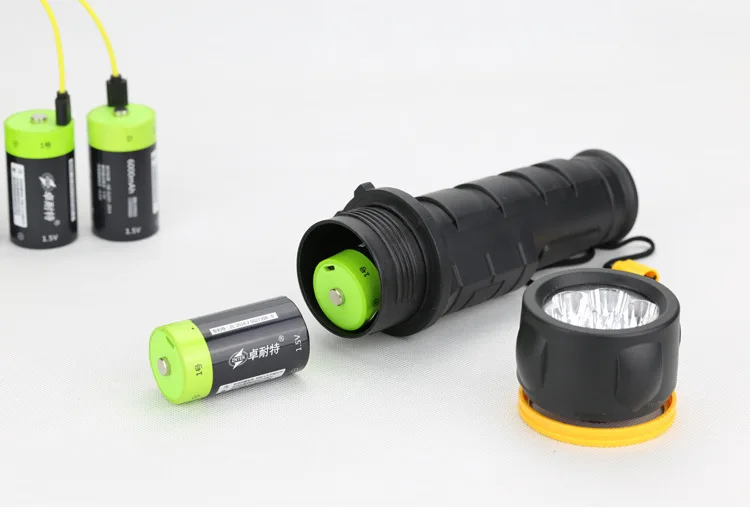 

Cncool Bapacity 6pcs/lot 1.5v Lithium Li-polymer 6000mAh D Size Rechargeable Battery D type Li-ion Powerful Battery