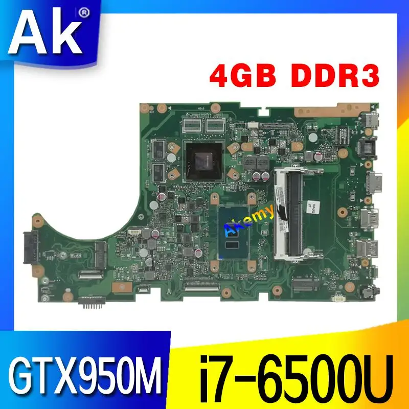  X756UX Laptop motherboard for ASUS X756U X756UWK X756UX X756UJ X756UB X756UV mainboard i7-6500U GTX
