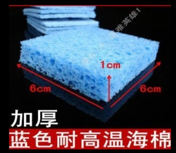 

5pcs/lot Durable Thicken Soldering Iron Tips Cleaning Sponge Cleaner Pulp Sponge Blue 6cm*6cm*1cm