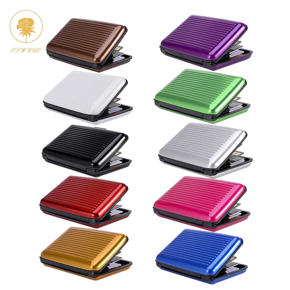 

Oswego Card Holder Wallet PP Waterproof RFID Business Travel Credit Card ID Holder Men Women Plastic Card Holder Wallet 2019