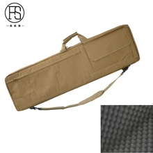 85cm / 100cm Nylon Tactical Gun Bag Heavy Duty Rifle Case Hunting Rifle Carry Shoulder Bag With Cushion Black / Tan Color 