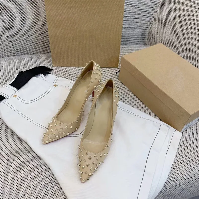 

20190924011 2019 genuine leather luxury high heels runway desigin female Europe brand top quality