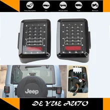 3 модели ABS светодиодные задние фонари integrated задние указатели поворота для Jeep Wrangler JK 2007- тормозной обратного светодиодные фонари