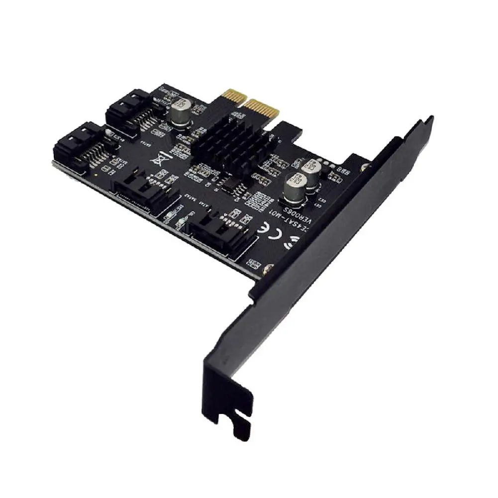 Карта расширения IPFS жесткий диск Майнинг карта 88SE9215 PCI-E к SATA3.0 контроллер Плата расширения 4 порта 6G R20