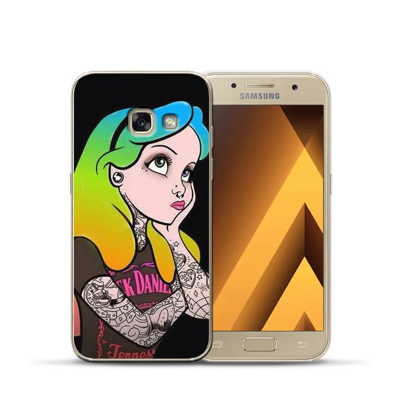 0040 Роскошный чехол для samsung Galaxy A9 A8 A7 A6 A5 A3 эльф Русалка Белый снег чехол с принцессой чехол силиконовый чехол - Цвет: 0040