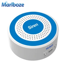 Marlboze 433 mhz Âm Thanh Không Dây và Light Siren 100dB Strobe Siren cho PG103 PG168 Home An Ninh WIFI GSM Bảng Điều Khiển Báo Động hệ thống