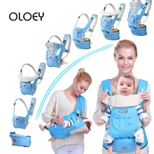 OLOEY Baby Carrier 7 в 1 для 0-36 м, эргономичный рюкзак на лямках для младенцев, Сумка с набедренным сиденьем, поясной ремень для новорожденных
