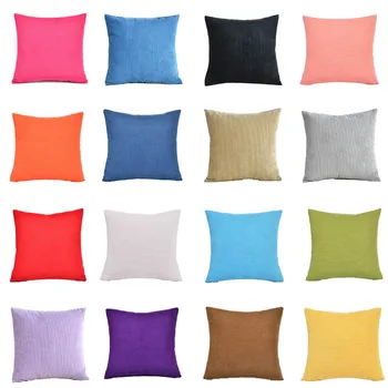 

Solid Color Pillow Cover Home Seat Decorative Pillowcases Soft Warm Velour Throw Pillow case for Bedroom Office Seat Customized