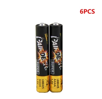 

6PCS/LOT 1.5V Battery AAAA LR61 Ultra Digital Alkaline Battery E96 4A Primary Dry Battery Batteries for bluetooth speaker