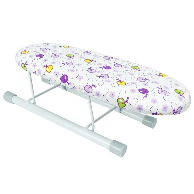 Tabletop Ironing Board With Foldable Legs Cotton Cover Portable